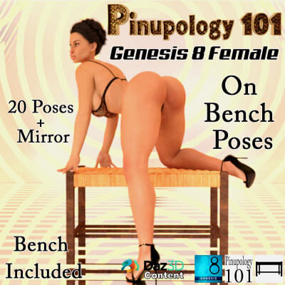 Pinupology 101 for G8F-On Bench Poses Vol 1 by wentley