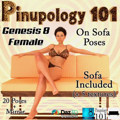 Pinupology 101 for G8F-On Sofa Poses Vol 1 by wentley