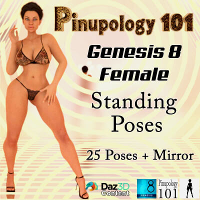 Pinupology 101 for G8F-Standing Poses Vol 3 by wentley