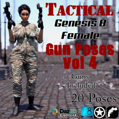 Tactical Poses G8F-Guns Poses &amp Guns Vol 4