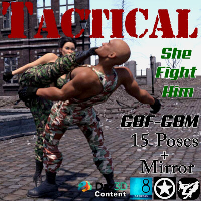 Tactical Poses  She Fight Him G8F-G8M Vol 3