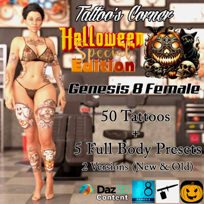 Tattoos Corner G8F  Halloween Special Edition Vol 1 by wentley