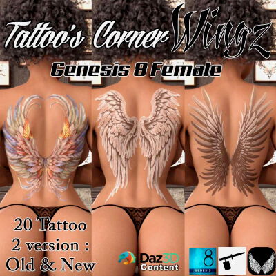 Tattoos Corner  Wingz for G8F by wentley