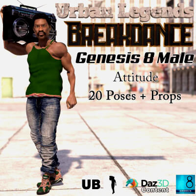 Urban Legends-Breakdance for G8M-AttitudePoses &amp Props