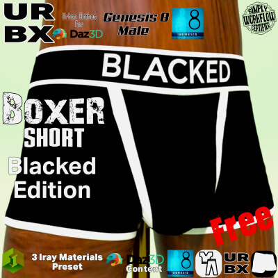 URBX-G8M-Boxer Short HD-Blacked Edition