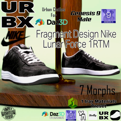 URBX-G9M-Fragment Lunar Nike Lunar Force 1 RTM