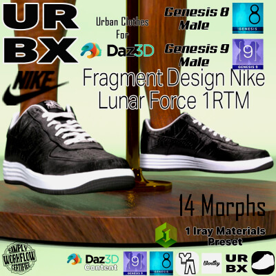 URBX-G8M/G9M-Fragment Lunar Nike Lunar Force 1 RTM