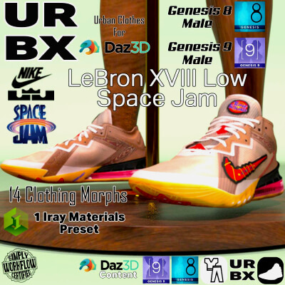 URBX-G8M/G9M-Nike LeBron XVIII Low Space Jam