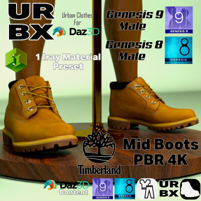 URBX-G8M-G9M-Timberland Mid Boots