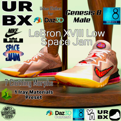 URBX-G8M-Nike LeBron XVIII Low Space Jam by wentley