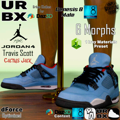 URBX-G8M-Travis Scott-Cactus Jack-Air Jordan 4