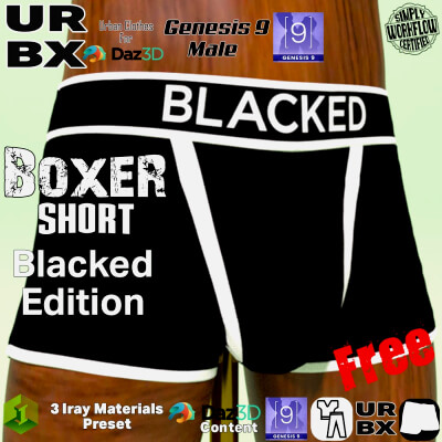 URBX-G9M-Boxer Short HD-Blacked Edition
