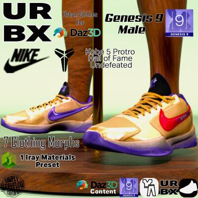 URBX-G9M-Nike Kobe 5 Proto Hall of Fame Undeafeated