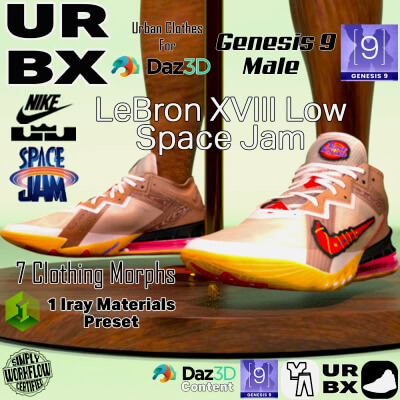 URBX-G9M-Nike LeBron XVIII Low Space Jam