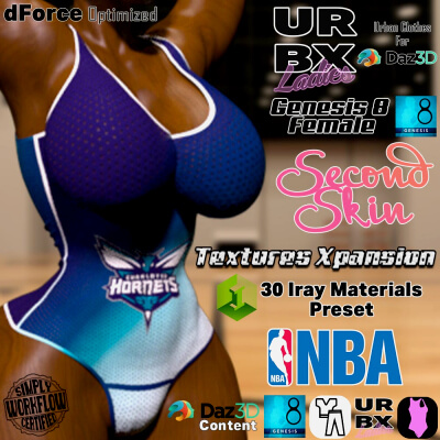 URBX Ladies-G8F-Second Skin dForce Textures Expansion 1 NBA