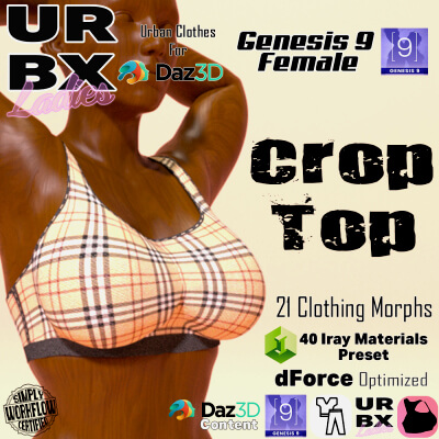 URBX Ladies-G9F-Crop Top by wentley