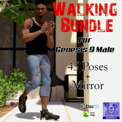 Walking Bundle for Genesis 9 Male