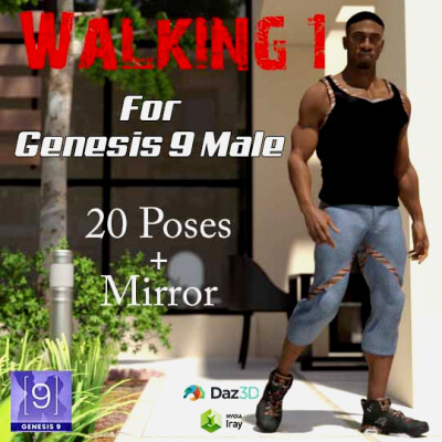 Walking 1 for Genesis 9 Male