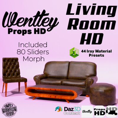 Wentley&rsquos Props HD-Living Room HD Bundle