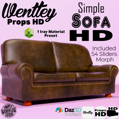 Wentley&rsquos Props HD-Simple Sofa HD