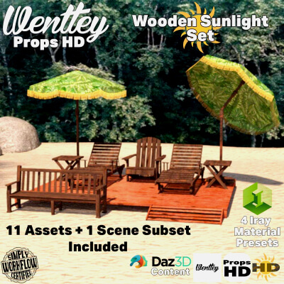 Wentleys Props HD-Wooden Sunlight Set HD