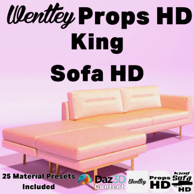 Wentleys Props HD-King Sofa HD