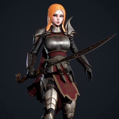 Fantasy Girl Knight