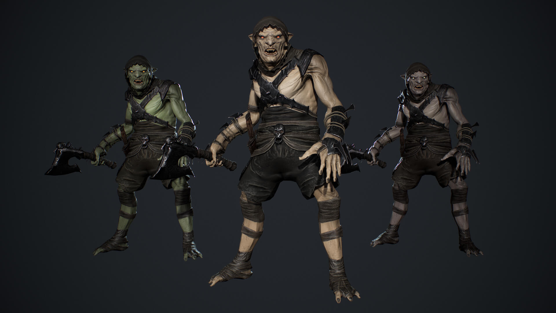 Goblin 3 game ready - 3D Model by Wernerkurt