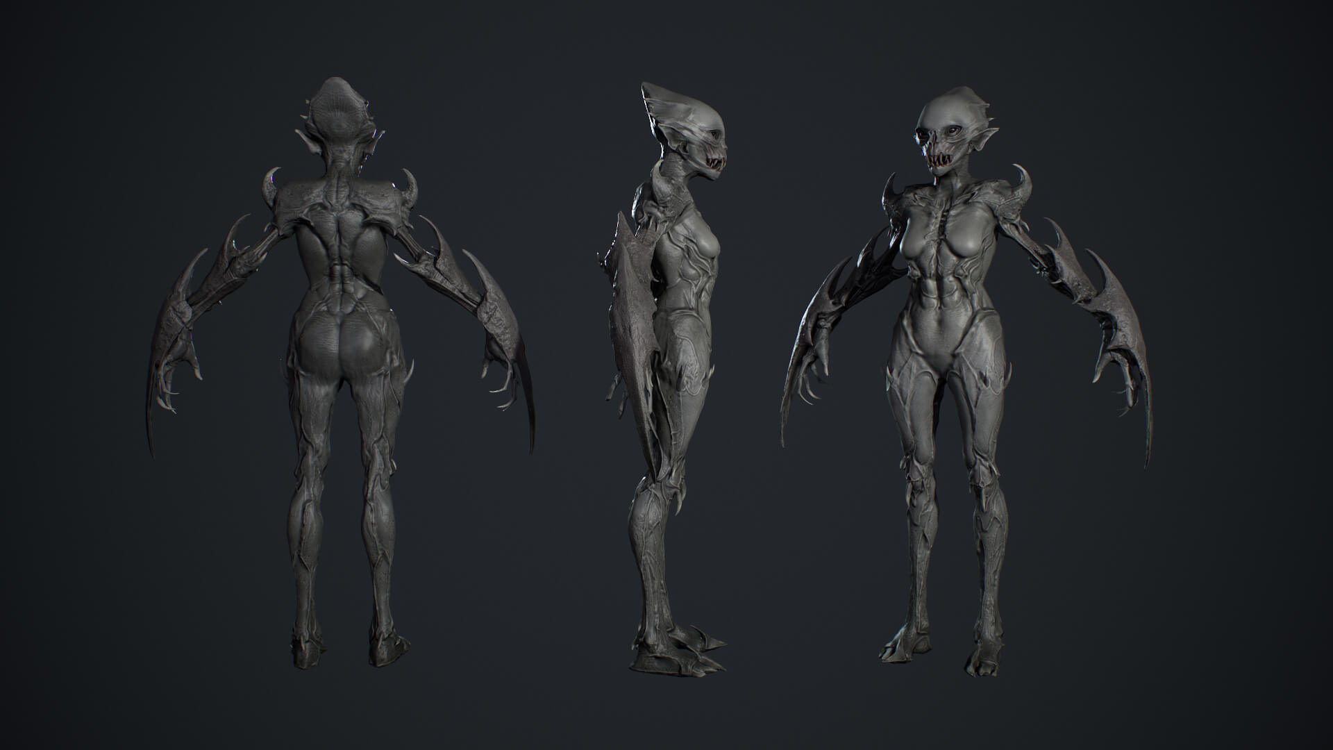 Monster 9 Game Ready - 3D Model by Wernerkurt