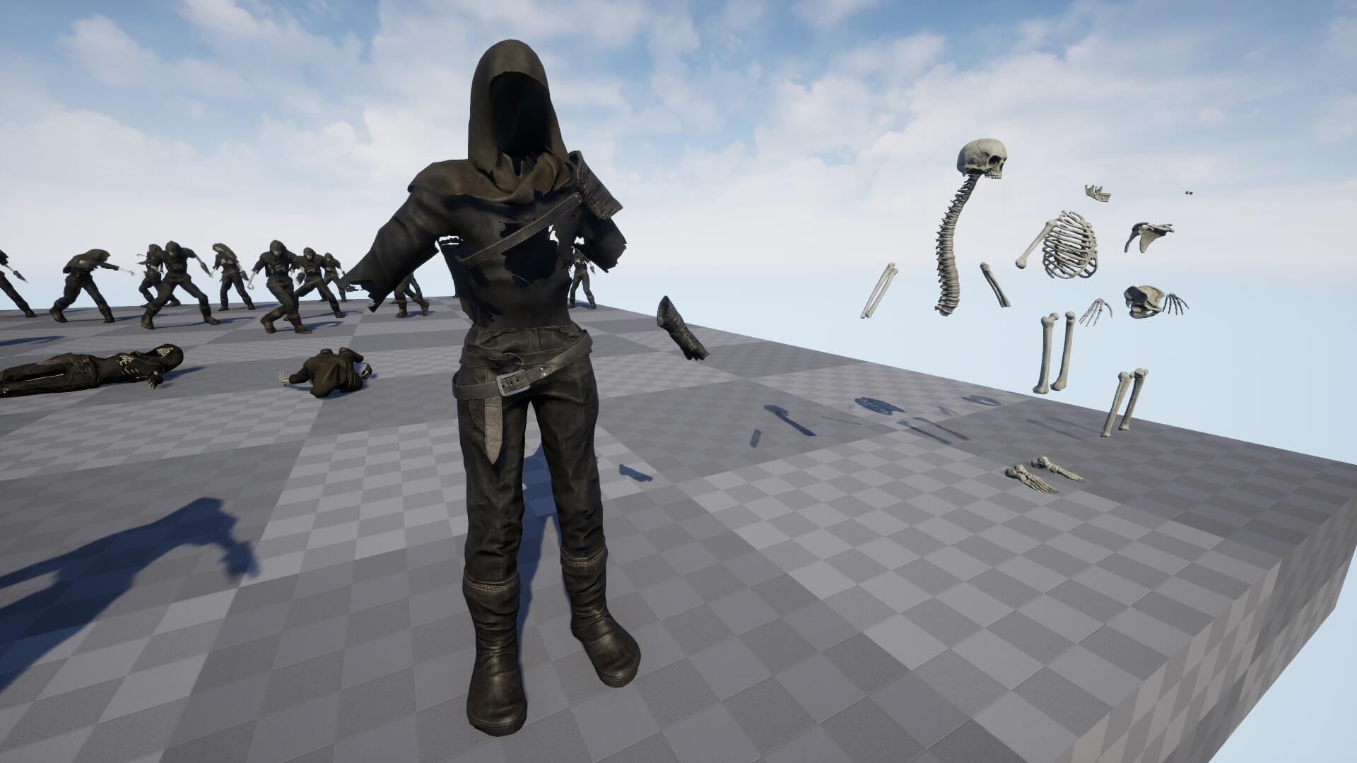 Skeleton 04 Low Poly - 3D Model by Wernerkurt