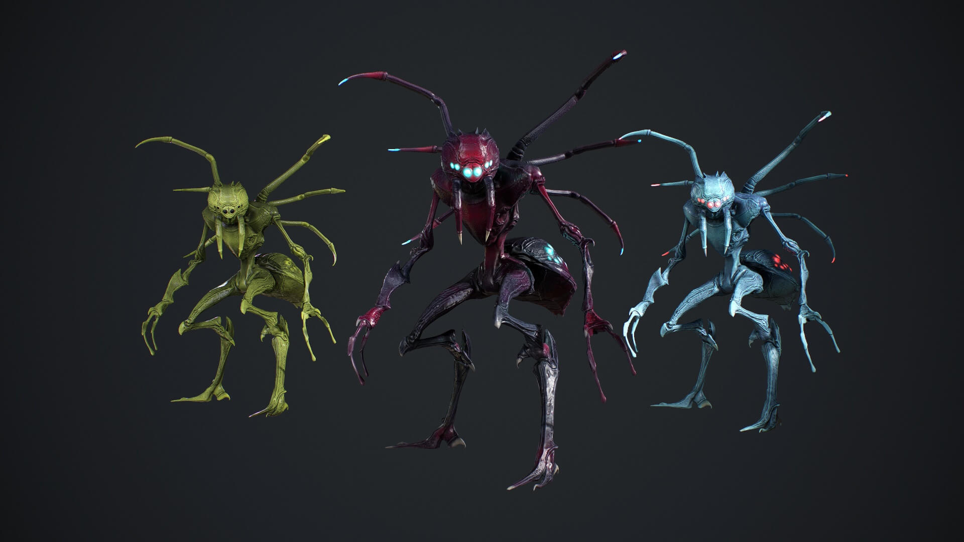 Spider Creature 3D Model by Wernerkurt