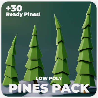 Low Poly Pines