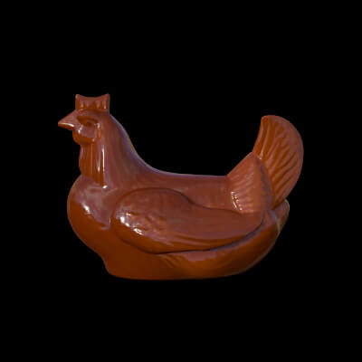 AI-Generated Easter Chocolate Hen