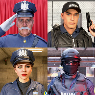 Law Enforcement Uniforms for Genesis 8 and 9 Weapons by WildGold