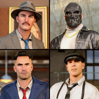 Mobsters Suit Collection for Genesis 8 and 9 Male by WildGold