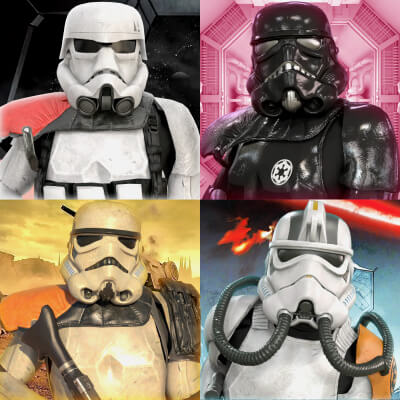 Stormtroopers Bundle for Genesis 8 &amp 9 Males  Weapons by WildGold