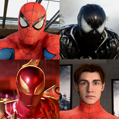 The Spider-Man for Genesis 9 4 Outfits and Webs