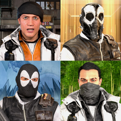 Thug Uniforms for Genesis 8 &amp 9 Male  Weapons by WildGold