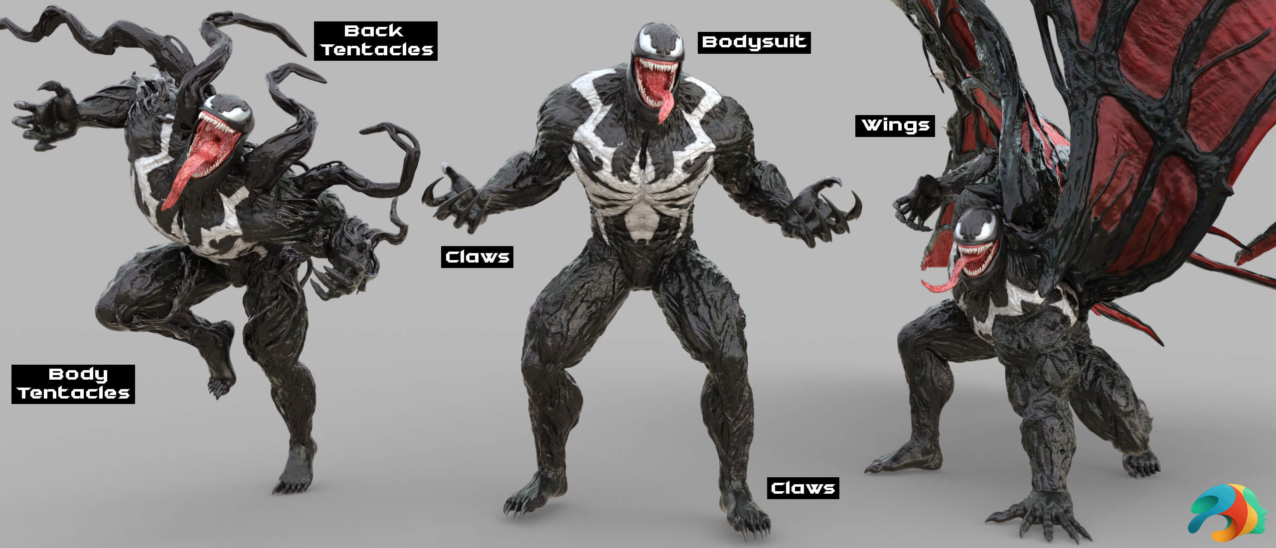 Venom for Genesis 9 - Daz Content by WildGold