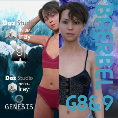 Baerbel for Genesis 8 and 9 Female Bundle