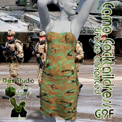 Camo Cocktaildress G9F