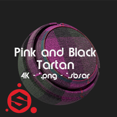 Pink and Black Tartan