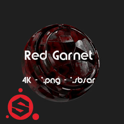 Red Garnet Material