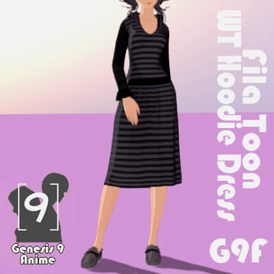 WT Hoodie Dress for G9F Anime