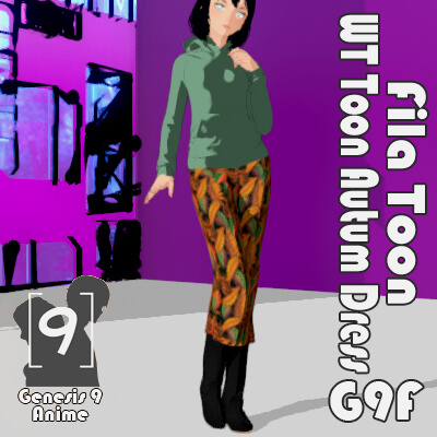 WT Toon Autum Dress for G9F Anime