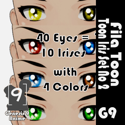 WT Toon Iris Set No.2 for G9 Anime