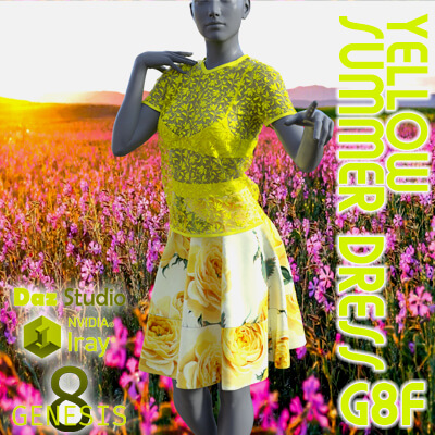 Yellow Summer Dress G8F