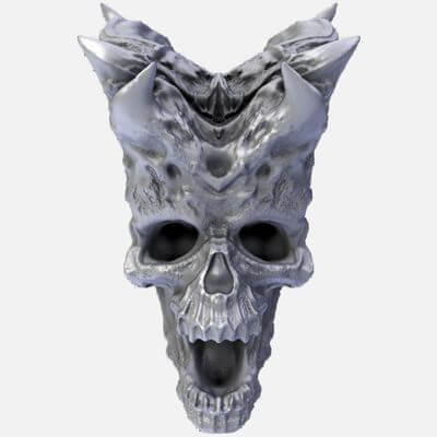 Demon Skull With PBR Material