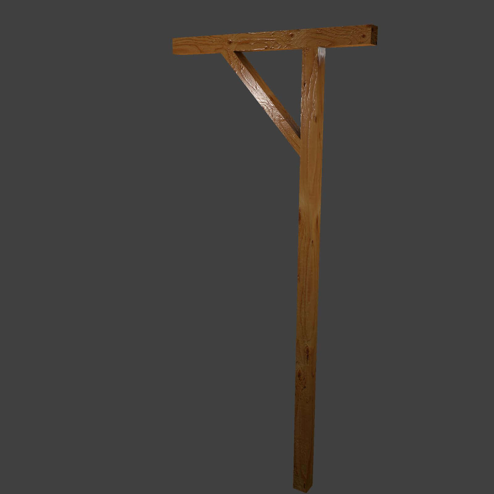 Single Braced Post - 3D Model by Willard