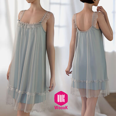 dForce WUK Suspender Lace Nightdress for Genesis 8 and 8.1 F